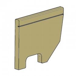 DEFLETTORE DX VERMICULITE MODELLO CALORVISION 76 CLAM